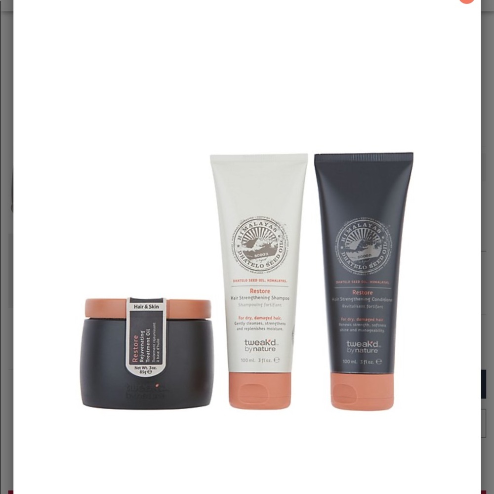 Tweak’d by Nature Restorative Hair 3pc Collection